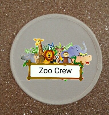 3'' Zoo Crew Worker Team Sublimation Iron or Sew on Patch Badge