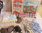 1960's Boxed Marx playset Civil War Sears Heritage Blue Gray Soldiers Hores ect.