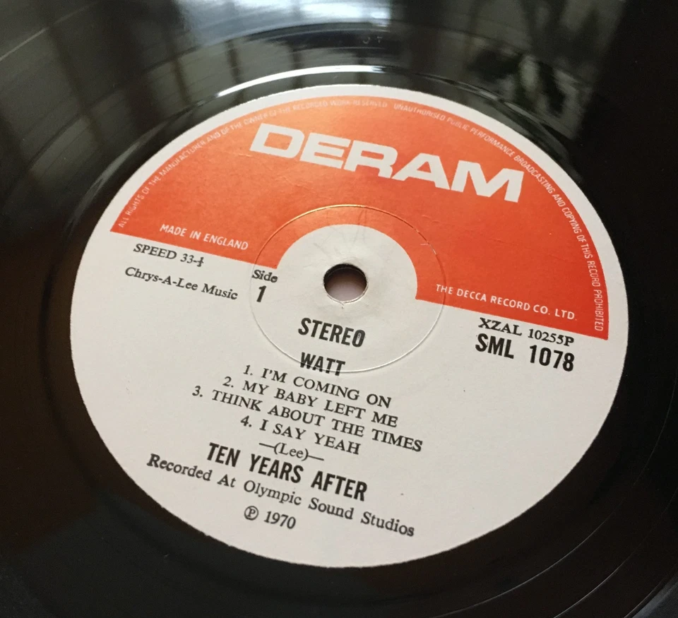 TEN YEARS AFTER WATT LP 1970 UK DERAM SML 1078 P2W/P2W GATEFOLD + UNUSED POSTER - Image 2 of 4