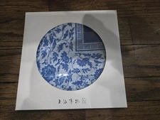 NWT Shanghai Museum Art Company Blue And White Bandana