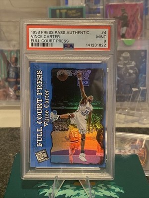 1998 Press Pass Authentics - Full Court Press Vince Carter #FP4 (RC)