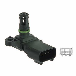 MANIFOLD PRESSURE MAP SENSOR THROTTLE HOUSING PS10125 DELPHI NEW OE REPLACEMENT - Picture 2 of 5