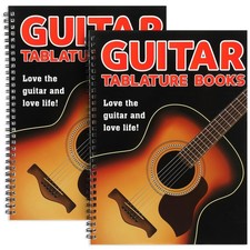 2 Pack Guitar Tablature Notebook and Blank Music Sheets 11.2x8.3 Inch Guitar...