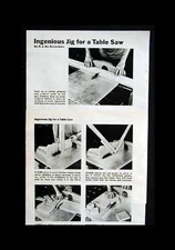 Sliding Table Saw Jig cuts Miters/ Tapers/ Tenons How-To build PLANS