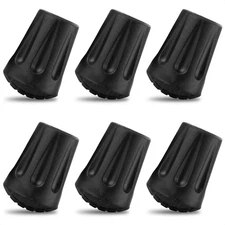 6Pcs Hiking Walking Stick Tips - Rubber Tips For Hiking Poles Hiking Accessories