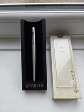 Vintage Parker Classic Stainless Steel Flighter Fountain Pen in original case.