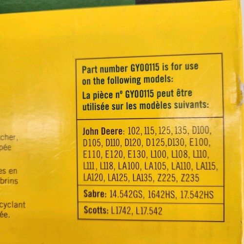 John Deere GY00115 Mulch Cover - 42-in Mower Decks - D100 E100 L100 LA100 S240 X - Picture 2 of 2