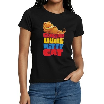 Garfield Gorgeous Lovable Kitty Cat Spruch Frauen T-Shirt