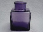 Early 1900's PARKER's #4 INK BOTTLE Lucky Curve Fountain Pen~Rare AMETHYST GLASS — photo 3