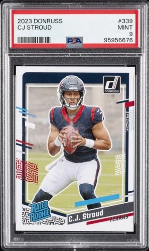 2023 PANINI DONRUSS #339 CJ STROUD ROOKIE RC PSA 9