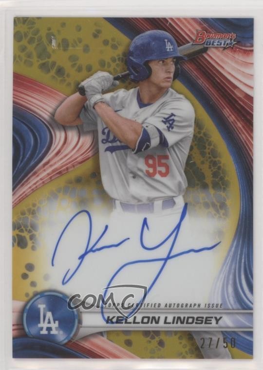 2024 Bowman's Best of Gold Refractor /50 Kellon Lindsey #B24-KL Auto