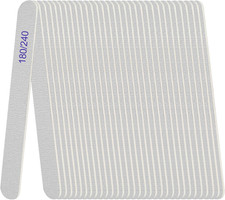 Nail File, Emery Boards for Nails 180/240 Grit Nail Files for Natural Nails W...