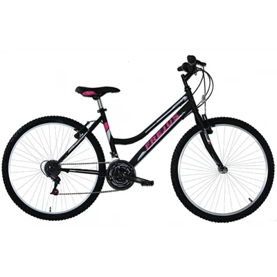 MASCIAGHI Fahrrad 24 MTB 18 Geschwindigkeit Schwarz Und Fuchsie Mädchen Damen Frejus /