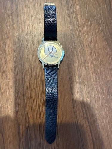  1971 Baltimore Colts Lafayette Watch CO Swiss Made Wind Up Watch & Cuff Links &