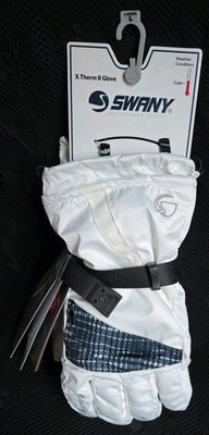 Swany Women's X-Therm II LF-48L Triplex Performance White Gloves Size Large NEW