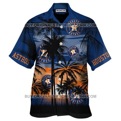 Houston Astros Short Sleeve Unisex Hawaiian Shirt