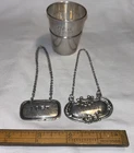 Sterling Silver Shot Glass Port Claret Tag Reed Barton  Boston Vintage 44g