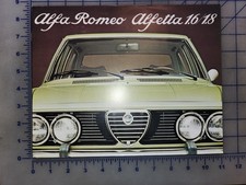 Alfa Romeo Alfetta 1.6 1.8 Brochure Original Italian Alfa Romeo Alfetta 1.6 1.8 Brochure Original Italian