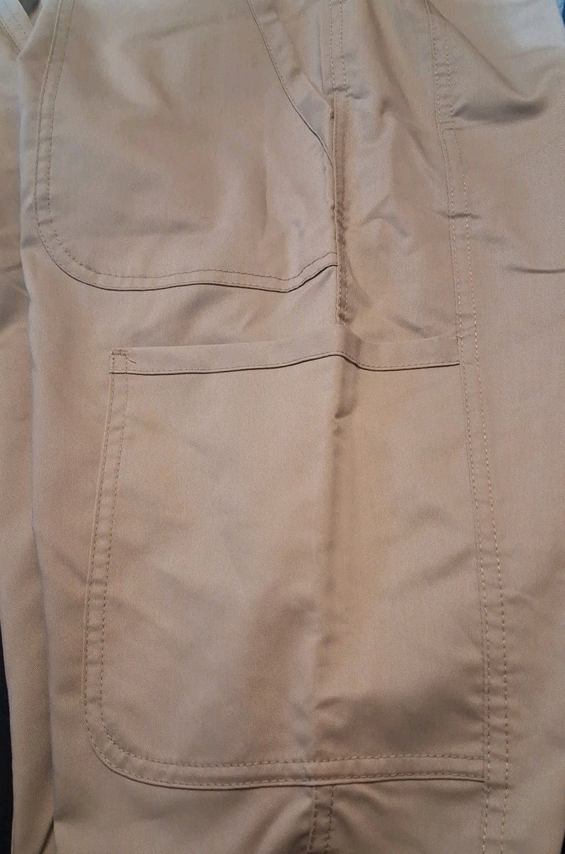 Cherokee Workwear Revolution Medical Scrub Pants Beige Women Size Small × 30" L View 6