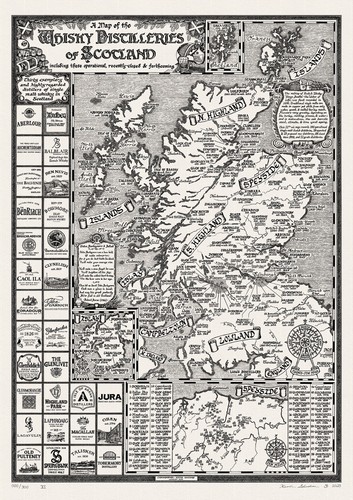The Whisky Map of Scotland - Fine Art Prints by Manuscript Maps - Picture 11 of 14