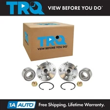 TRQ Front Wheel Bearing & Hub Kit LH & RH Sides for Santa Fe Tucson Sportage
