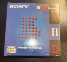 Sony MFD 2HD 3.5" For Mac 1.4 MB  10 Micro Floppy Disks NEW SEALED NOS