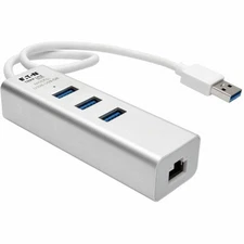 Tripp Lite USB 3.0 SuperSpeed to GbE NIC Network Adapter with 3-Port USB Hub