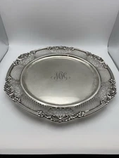 Solid, Beautiful 12" Gorham Sterling Silver Plate w/Monogram