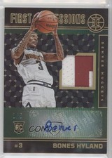 2021 Panini Illusions First Impressions Jersey Green 1/5 Bones Hyland Auto r9d