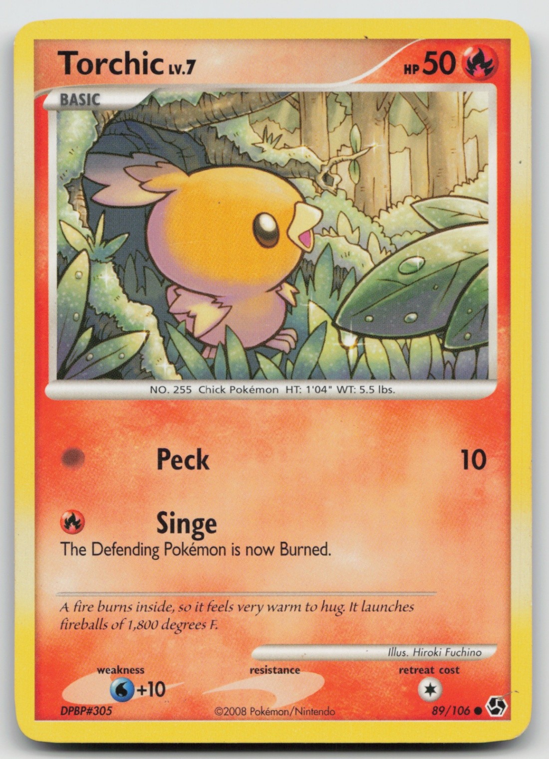 Torchic 89/106 Great Encounters Common Pokemon TCG Card