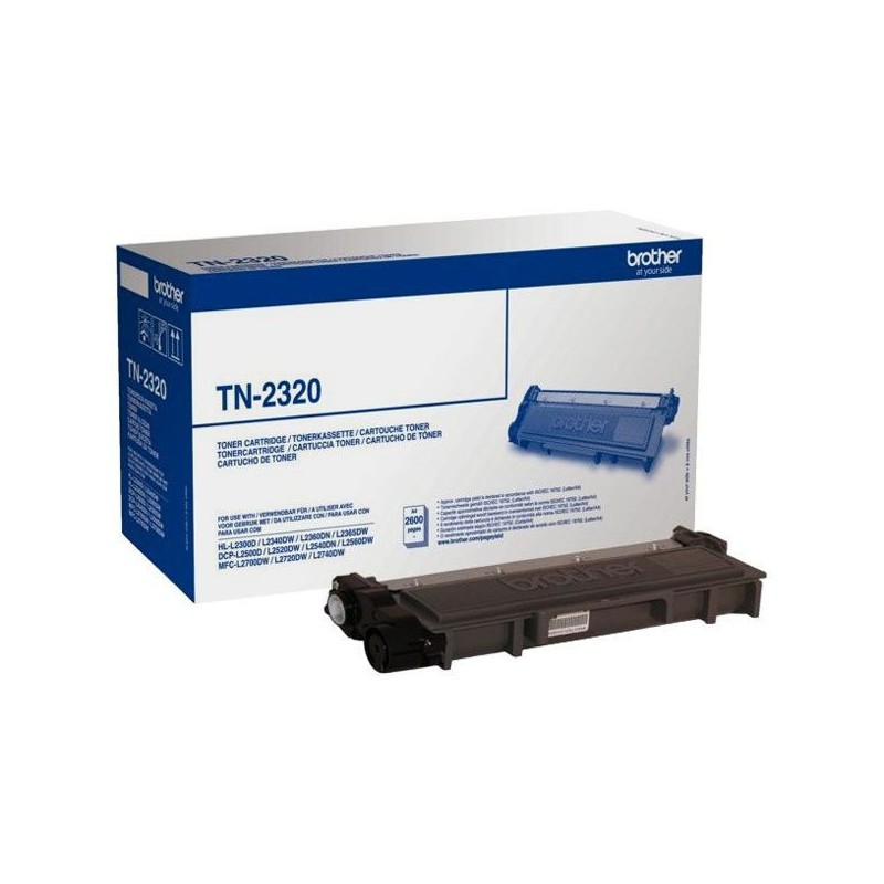 Toner laser TN2320 noir grand volume pour des impressions nettes sans bavure