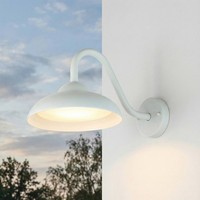 Led AußEnlampe Wand Aluminium IP54 3000 K Warmweiß 1200 Lm 25 Cm Breit Weiß