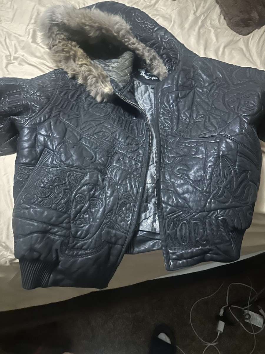 Al Wissam Men's Scarface Leather Jacket Authentic Limited Edition