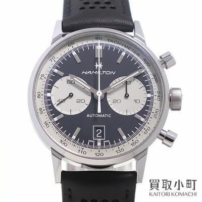 Hamilton Intramatic 68 Auto Chrono 42mm Limited Black Leather Watch