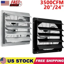 20"/24" Shutter Exhaust Fan Shop Exhaust Fan High Speed Wall Mounted Aluminum