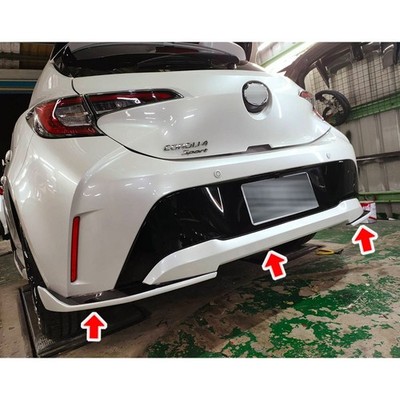 070 + Black For Toyota Corolla Auris 5D B Rear Bumper Diffuser Lip Spoiler 19-21