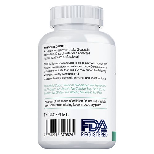 Advanced TUDCA Capsules 1200mg - Liver Detox and Cleanse, Boost Liver Support - Picture 10 of 15