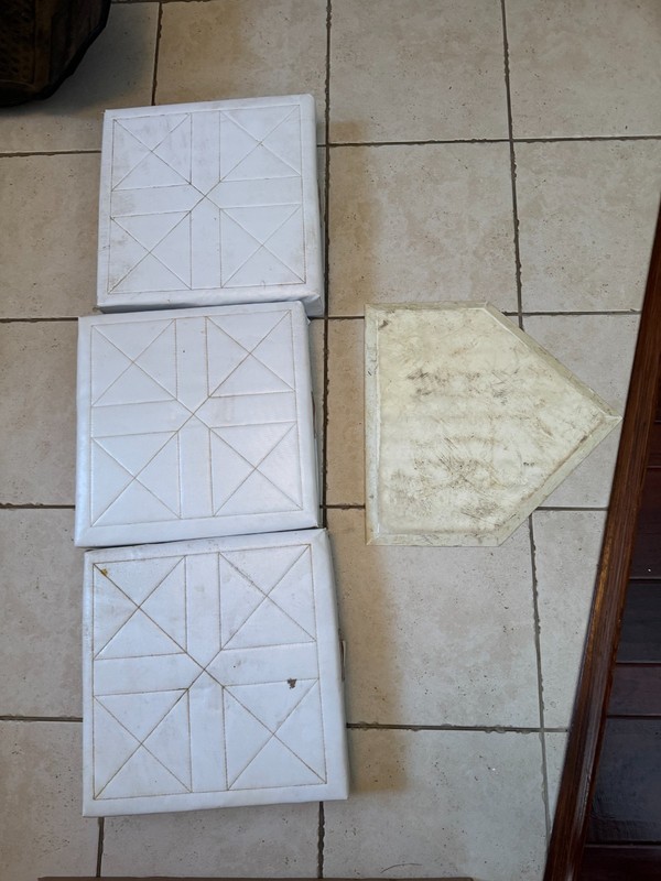 Champion Sports Foam Filled Quilted Baseball Base Set Heavy Duty  w/ Home Plate