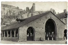 Old postcard - ISERE - CREMIEU - Les Halles (14th century) and the Clock Tower