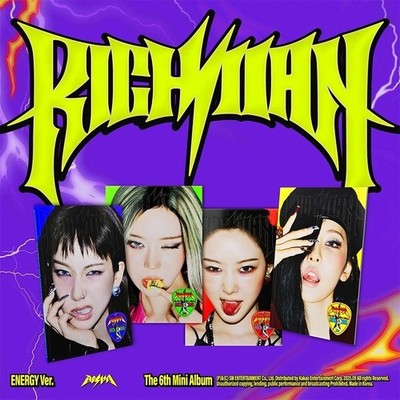 AESPA RICH MAN 6th Mini Album ENERGY Ver/CD+Photo Book+Poster+Sticker+2Card+GIFT