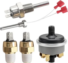 Pool Heater Repair Kit Stack Flue Sensor, Thermistor, High Limit Switch,... 