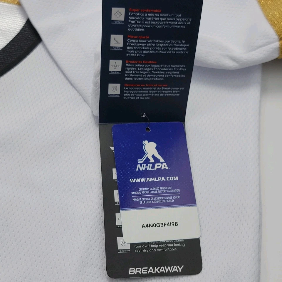 波士顿棕熊队 Patrice Bergeron #37 NHL 曲棍球球衣白色女式 2XL 码全新 — 第 4/4 张图片