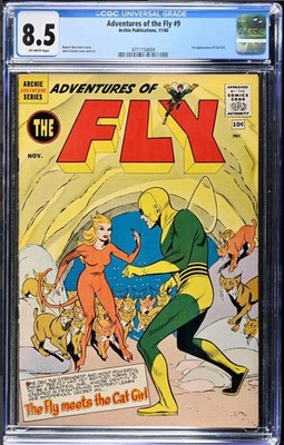Adventures of The Fly #9 1960  CGC Graded 8.5 Just Graded-New Holder
