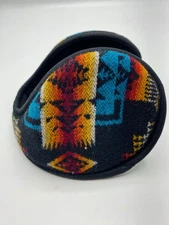 Pendleton Ear Warmers Winter Graphic Wool Black Ear Muff Fleece Behind Head