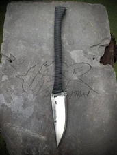 UBR CUSTOM HANDMADE HIGH CARBON STEEL HELLBOY HUNTING SPEAR WITH WOOD HANDLE 