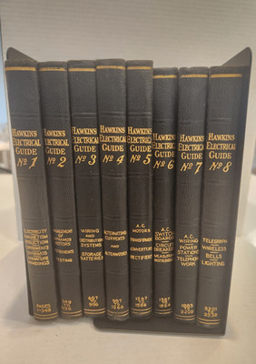 AUDELS Hawkins Electrical Guides ( 3, 4, and 8 Published 1927) (1,2,5,6,7 -1929)