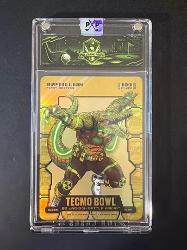 Ryptillian Tecmo Bowl Bo Jackson Battle Arena Gold Coin 100 Glow GC259 2026 Foil