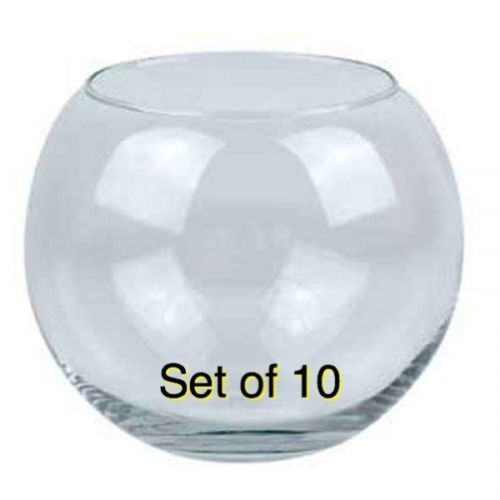 Clear Glass Flower Round Vase Fish Bowl Bubble Ball Table