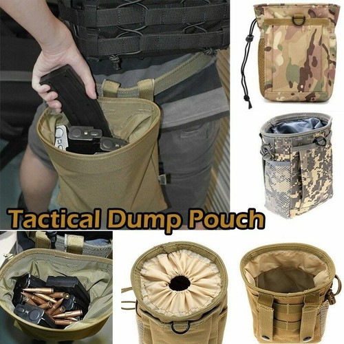 Tactical Magazine Utility Drop Dump Borsetta Molle Pistola Militare Borsa Deposito Ammo Stati Uniti - Foto 5 di 21