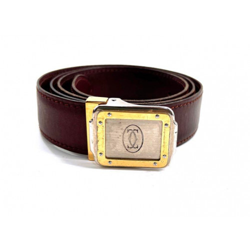 Cartier Belt Santos Must Line Combi Japan Used Free Shipping  display picture 1